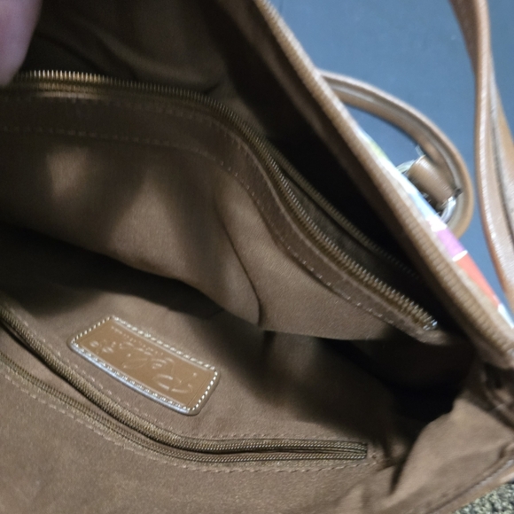 Relic by Fossil Striped Shoulder Bag Tote Purse Multicolor Boho Tassel Handbag - Picture 3 of 6